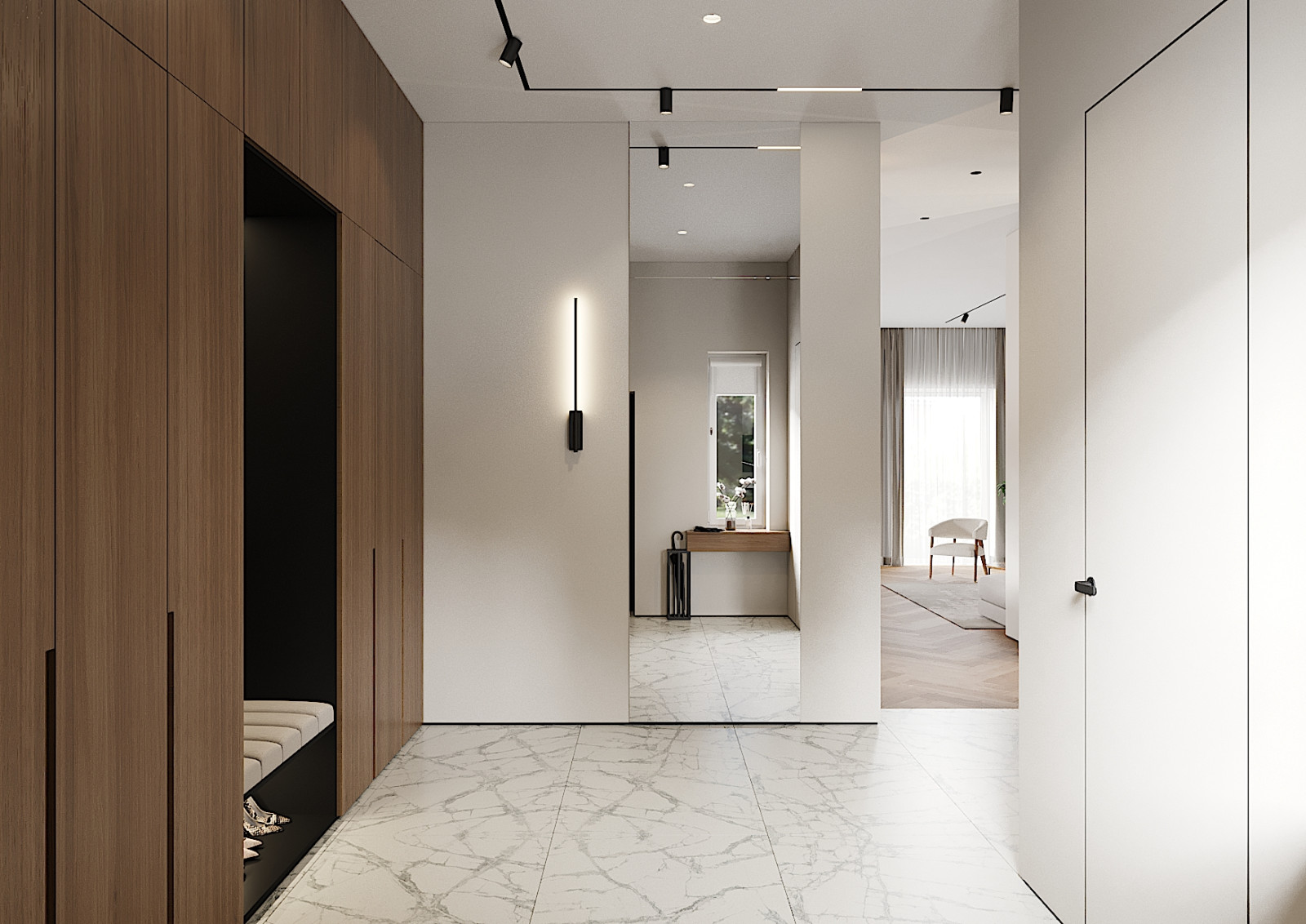 Дом с мансардой в современном стиле