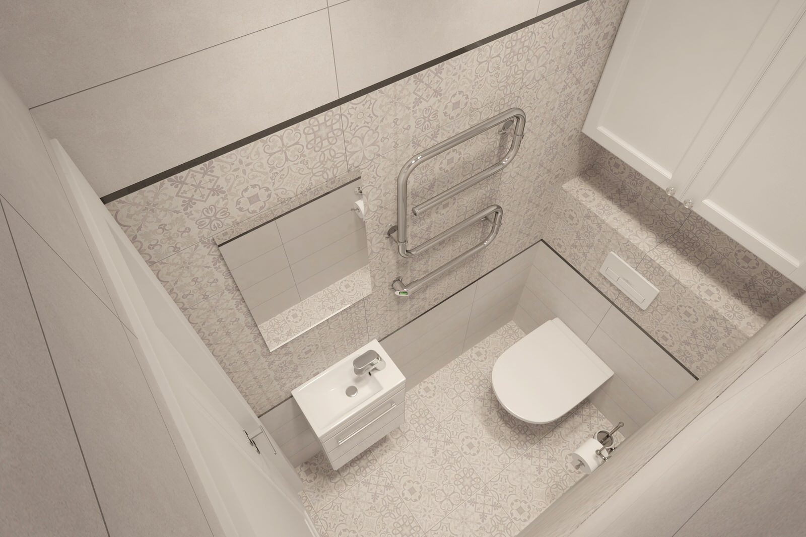 Двухкомнатная квартира в скандинавском стиле 61м2 в ЖК "Гринпарк"