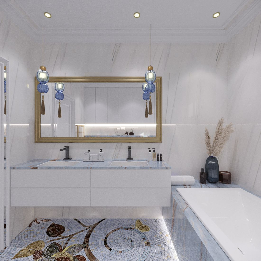 House Design in Pastel Shades