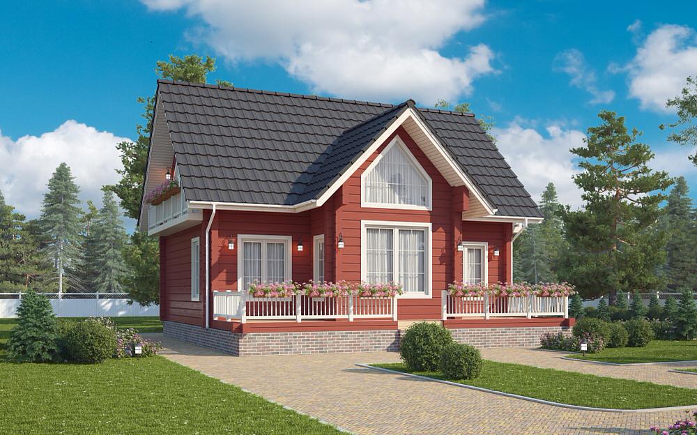 Дом из клееного бруса | Пегас 182