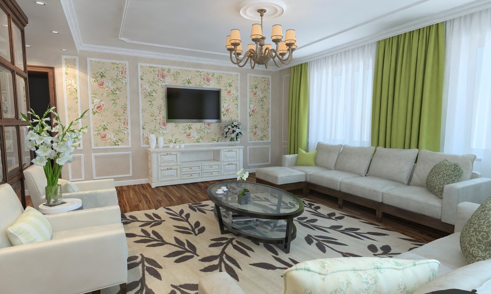 Обложка проекта: Гостиная - современная классика