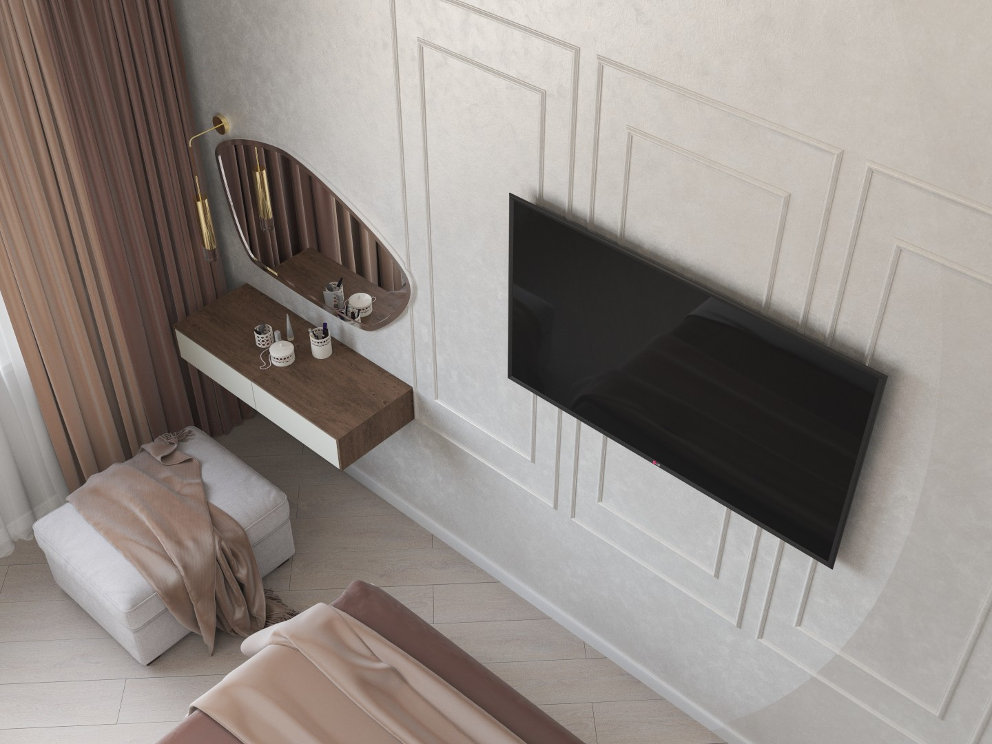 Обложка проекта: Спальня с входом в гардероб