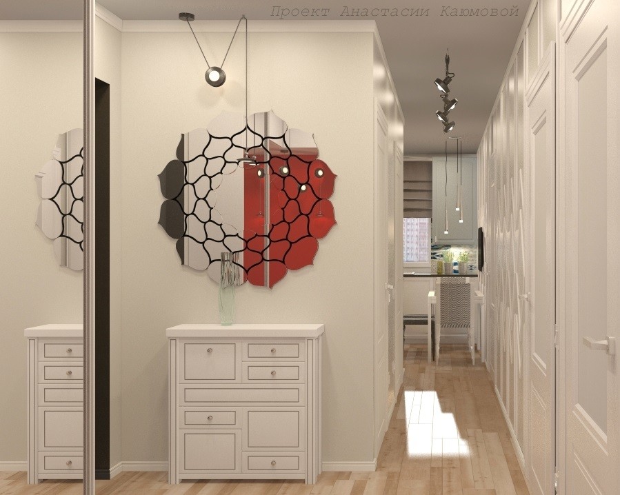 Проект кухни с прихожей