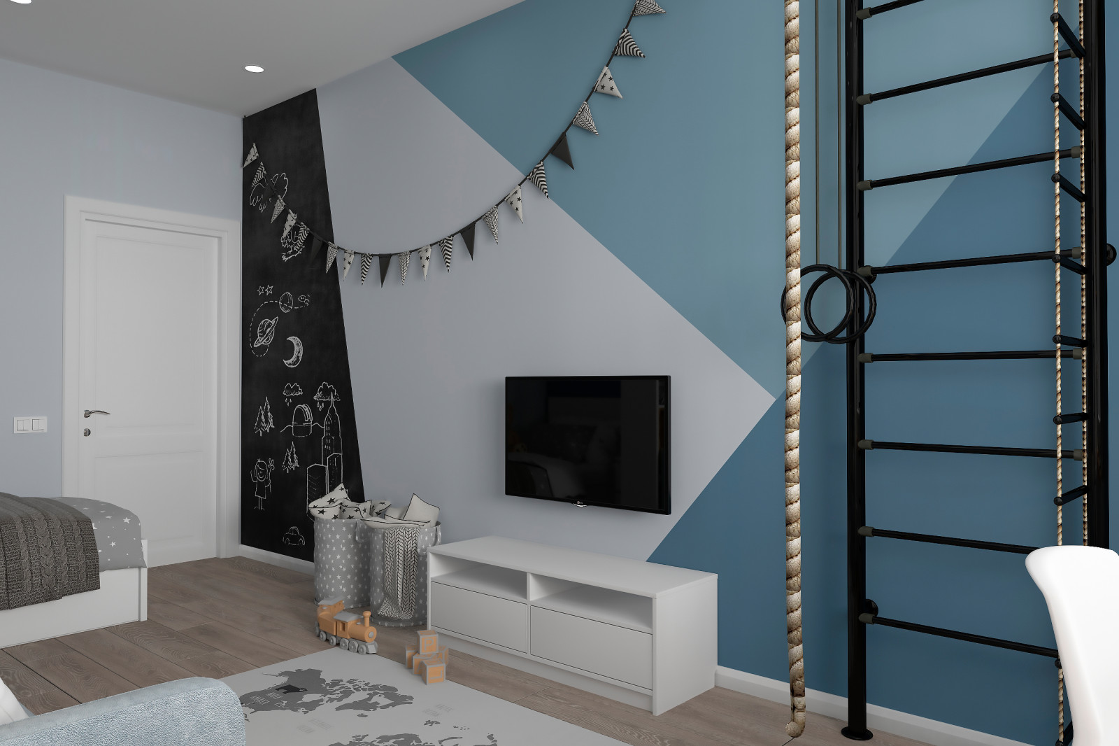 Дизайн 3-х комнатной квартиры в ЖК "Аврора-парк", г.Краснодар