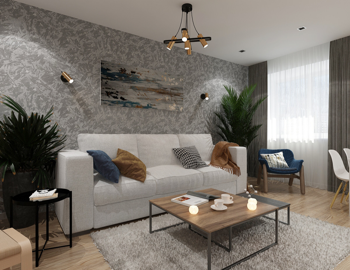 Дизайн-проект квартиры в районе Серебрянный берег г.Омск