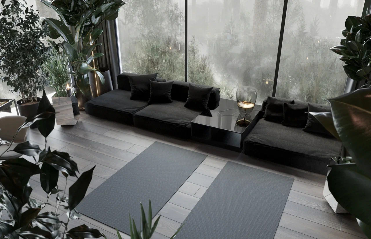 Главная зона в интерьере дома в КП Променад