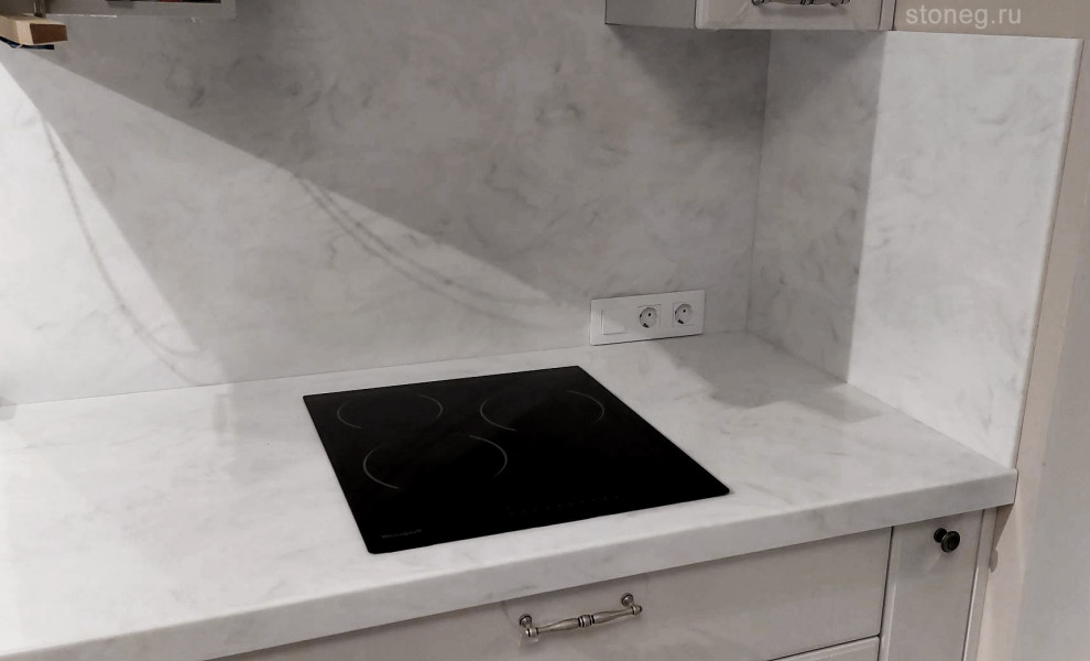 Мраморная серия: Подоконник-столешница из камня Grandex