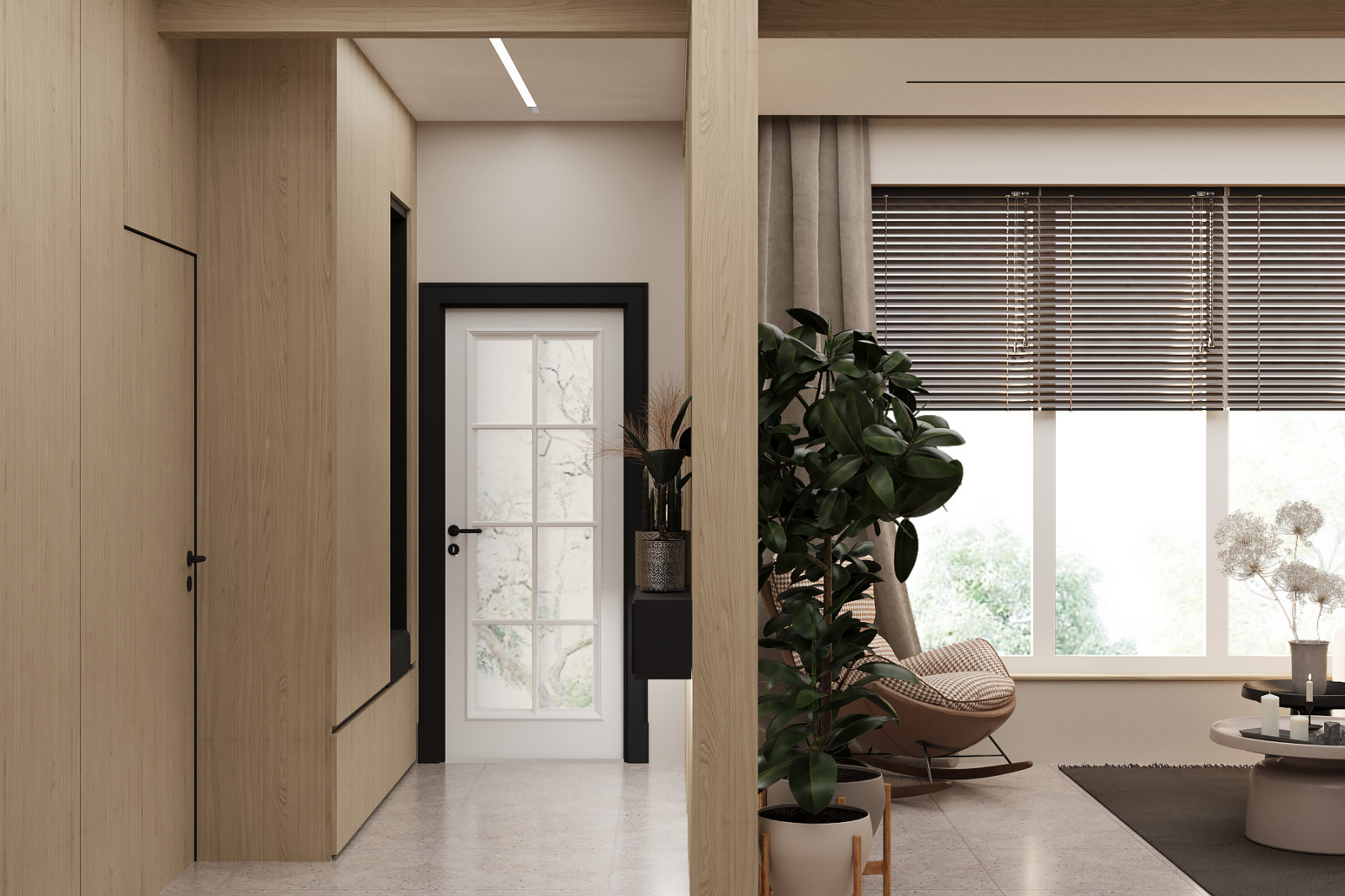 Проект 1 этаж дома 45м2