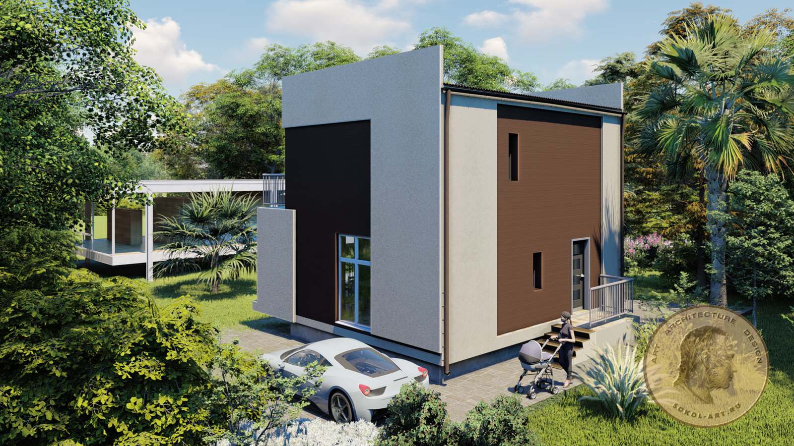 Эконом дома для Сочи (минимализм Хай-Тек)