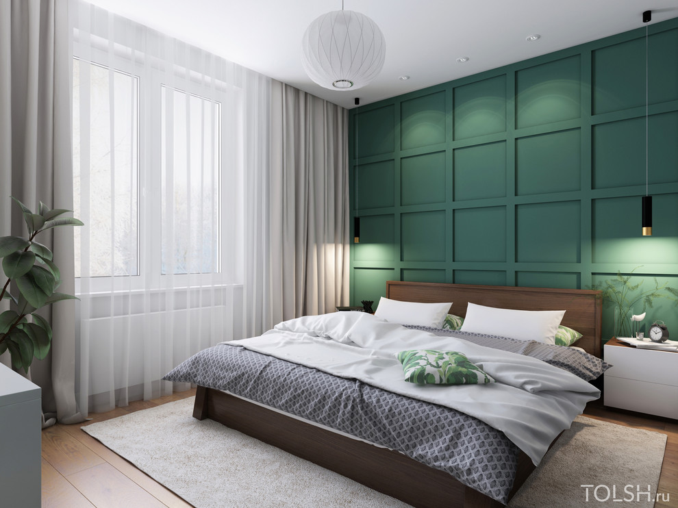 С зелёным акцентом