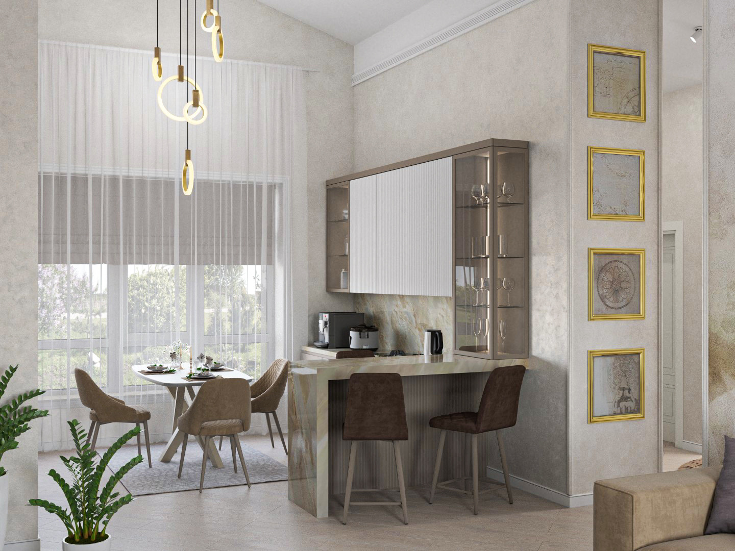 Загородный дом с выходом в сад