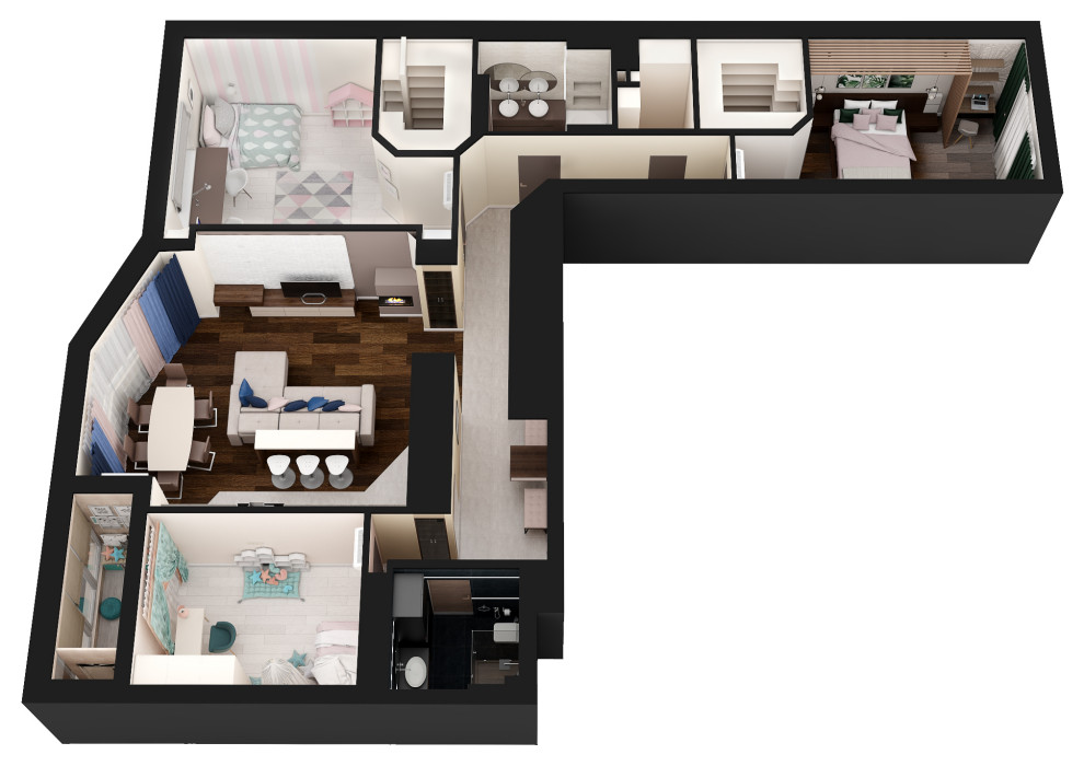 ЖК ДУБРОВКА 3К квартира 145 м2