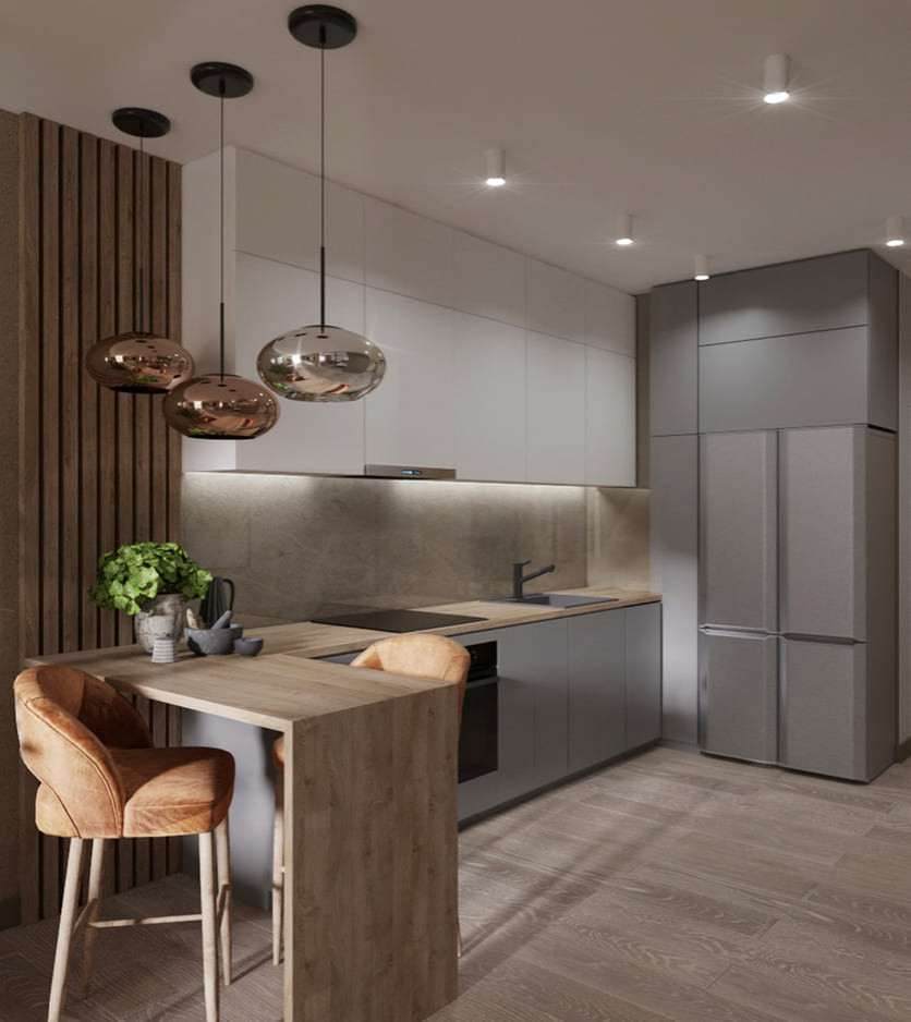 Бульвар Монмартр зимним утром