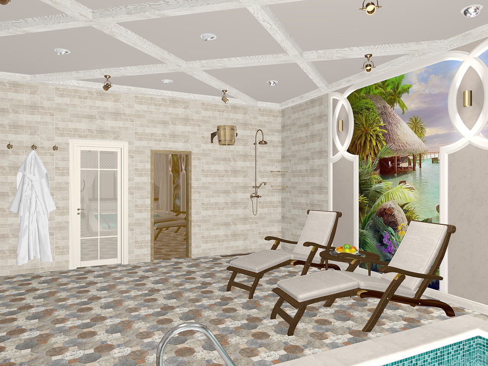 Бассейн в средизимноморском стиле