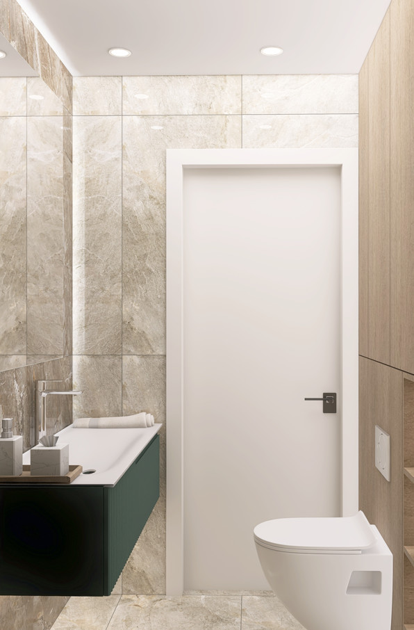 Дизайн-проект квартиры  частично 30,9 кв.м.  для молодой пары с ребенком