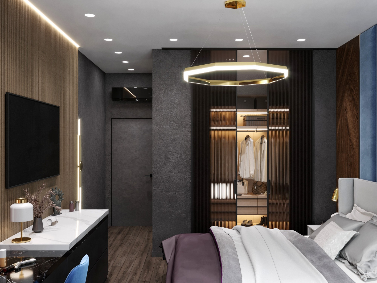 Квартира в серых тонах