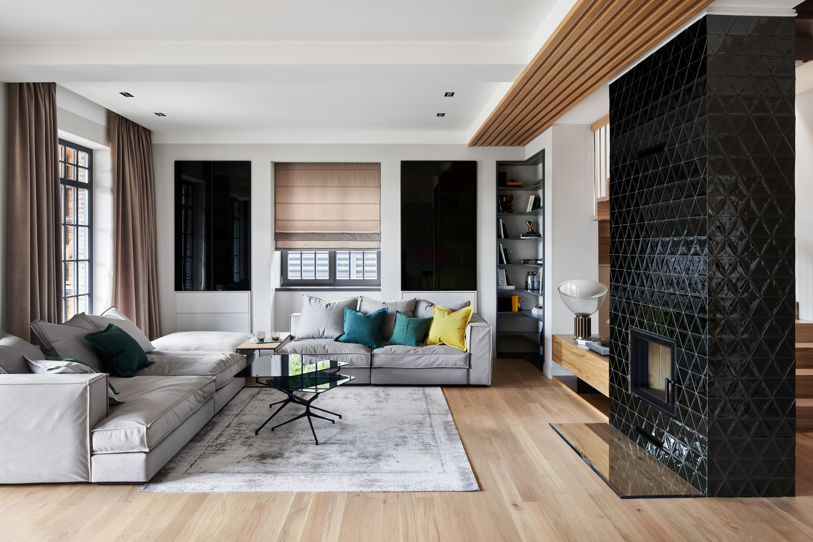 гостиная камин