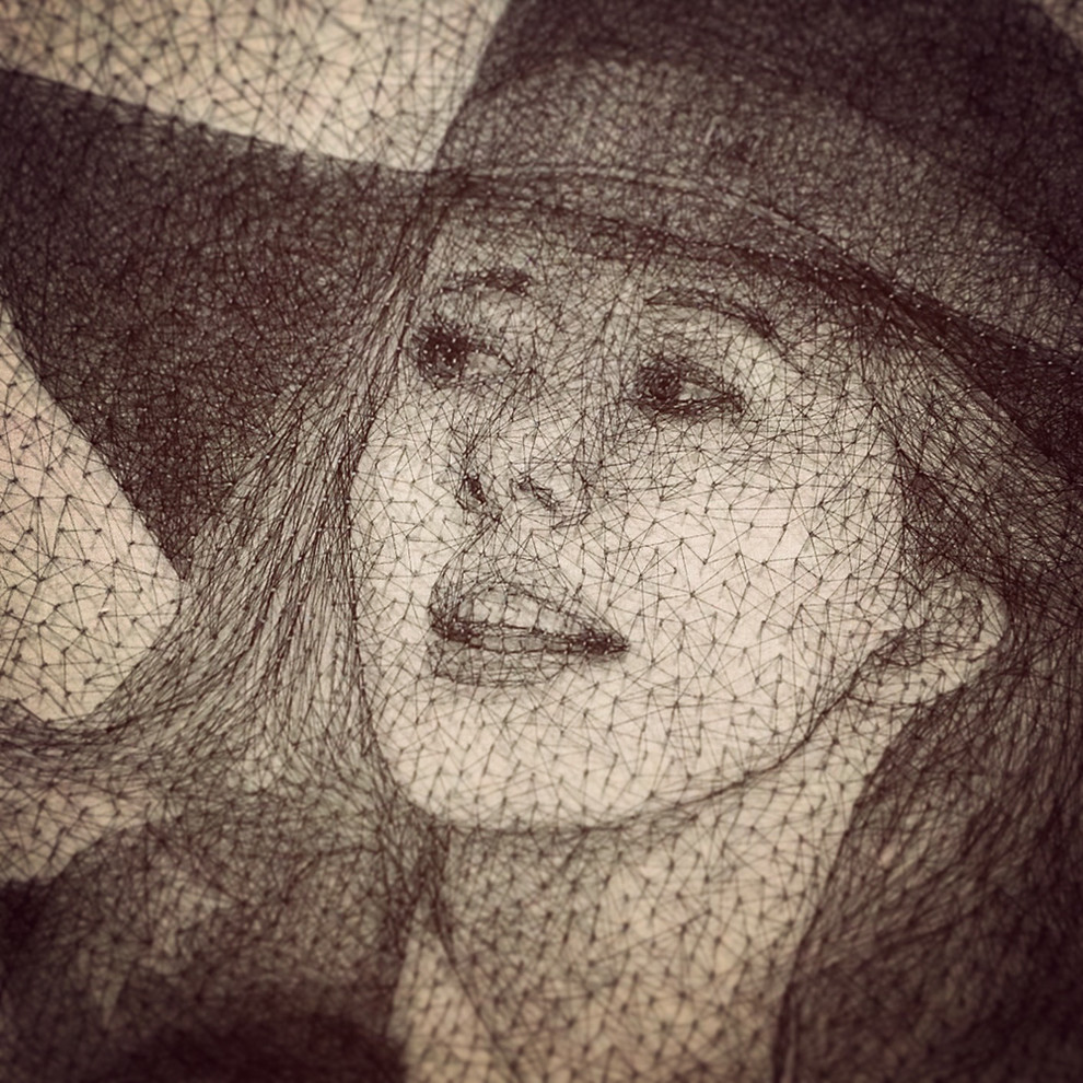 Портреты по фото в стиле стрингарт