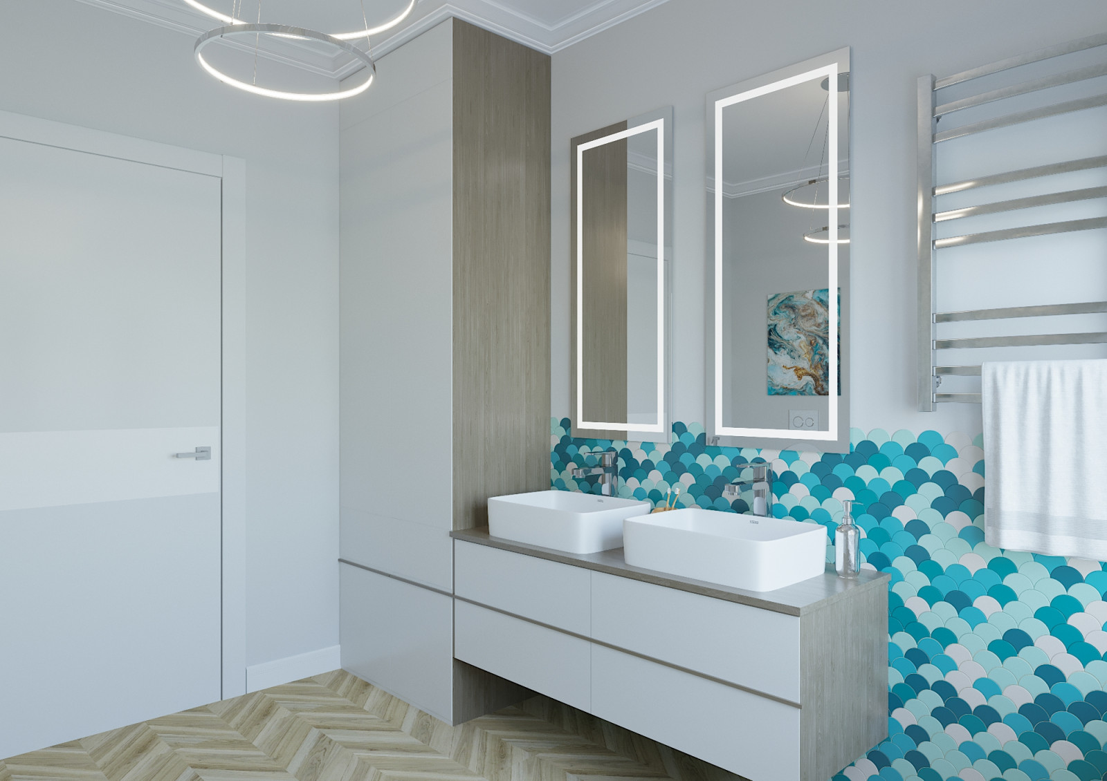 Дом в теплых оттенках