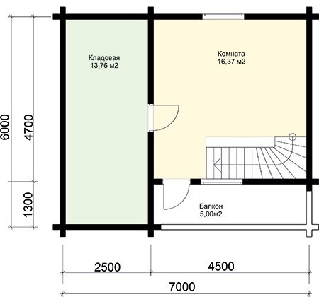 Баня 6х7 проект "Наяда"