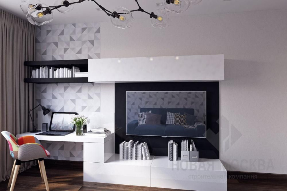 Дизайн-проект двухкомнатной квартиры 72 кв.м. в ЖК «Эталон-Сити»