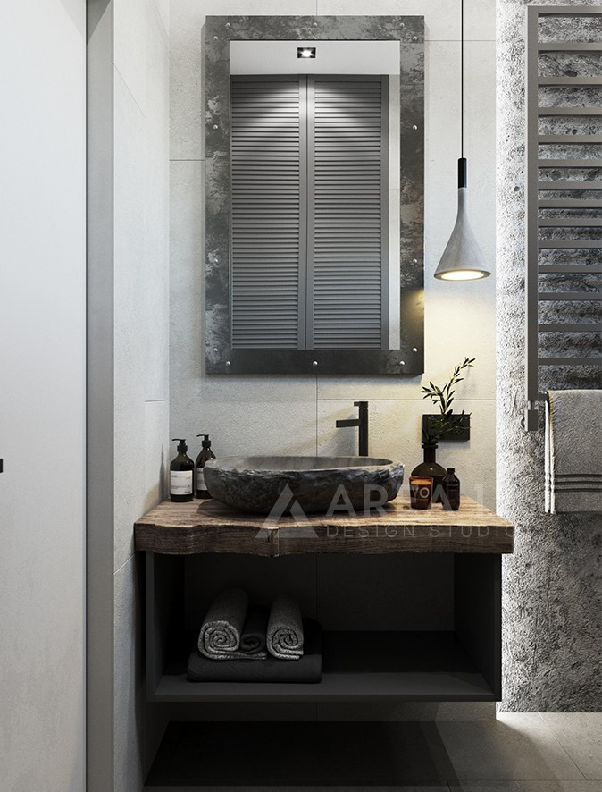 Интерьер дома с элементами Лофта