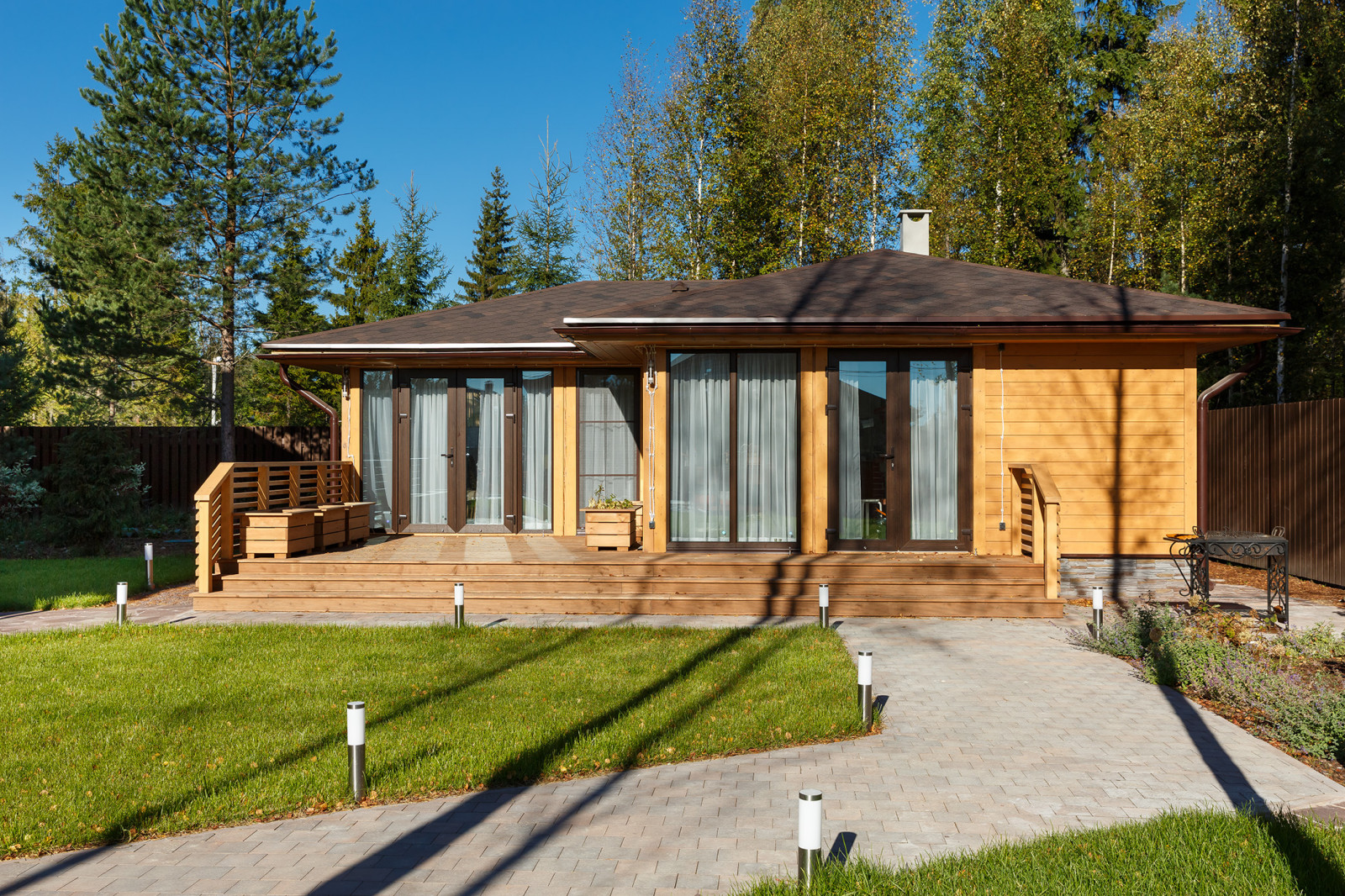 Летняя кухня с барбекю