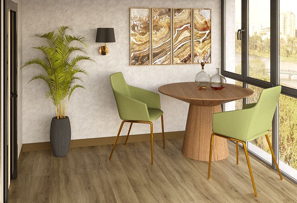 Спальня с выходом на лоджию