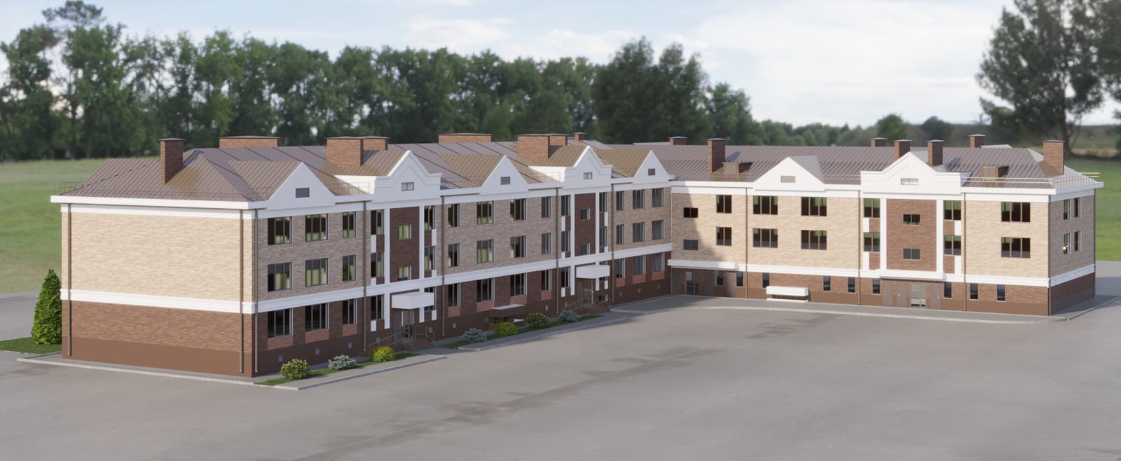 Обложка проекта: Фасад многоквартирного дома