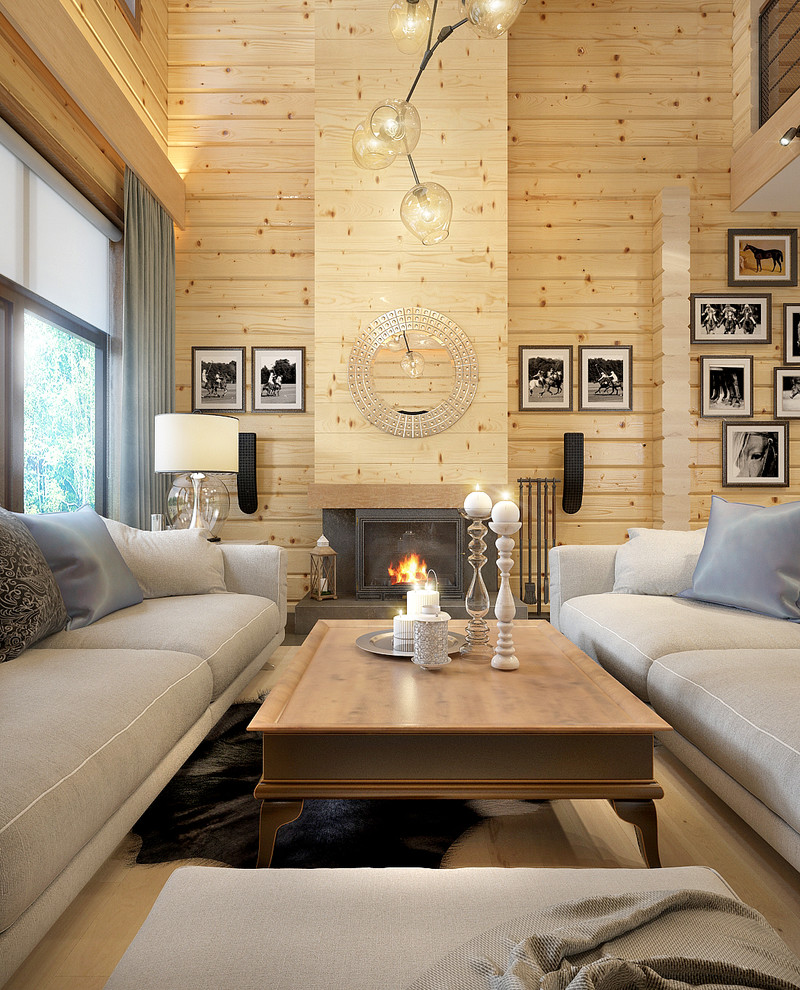 Дом из дерева на Новой Риге