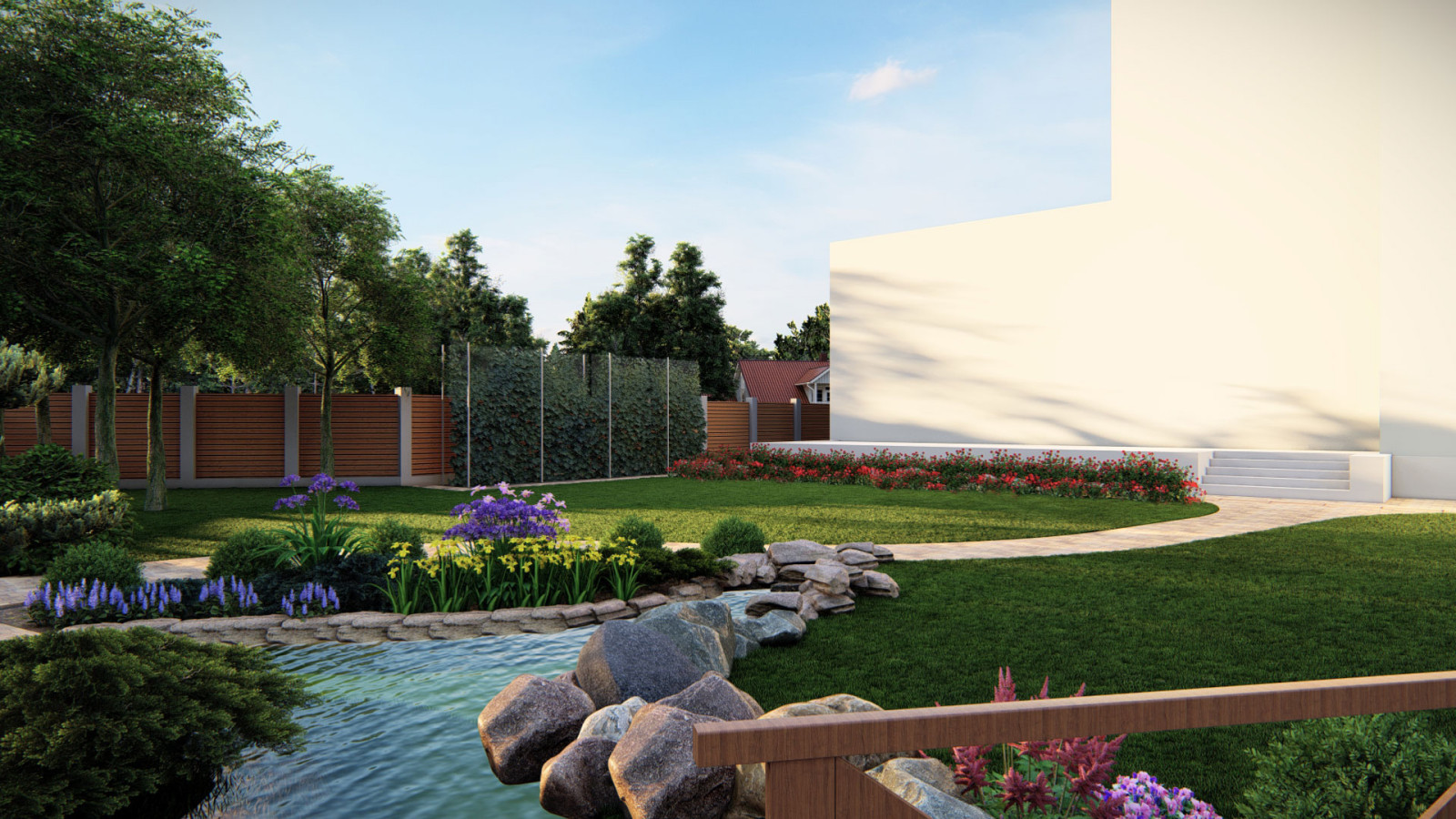 Ландшафтный дизайн в п. Лебяжья поляна