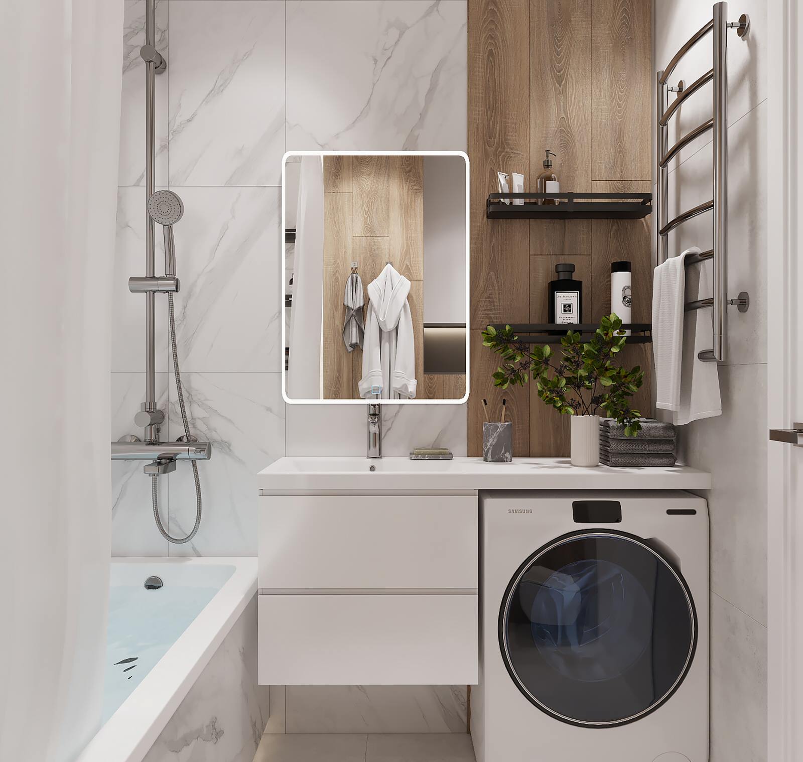 Обложка проекта: ЖК "Q-Мир" 35 кв.м.