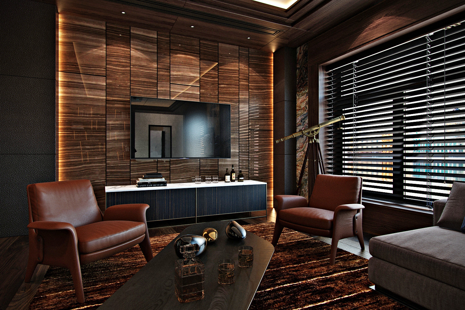 Обложка проекта: Роскошный дизайн кабинета