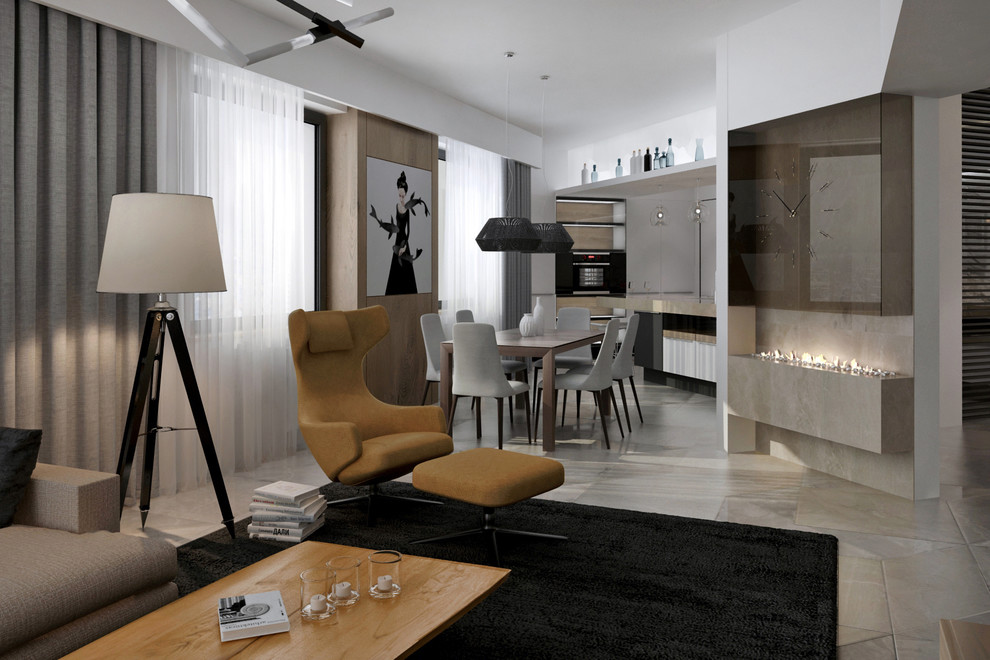 Дизайн-проект трехкомнатной квартиры в современном стиле г.Иркутск