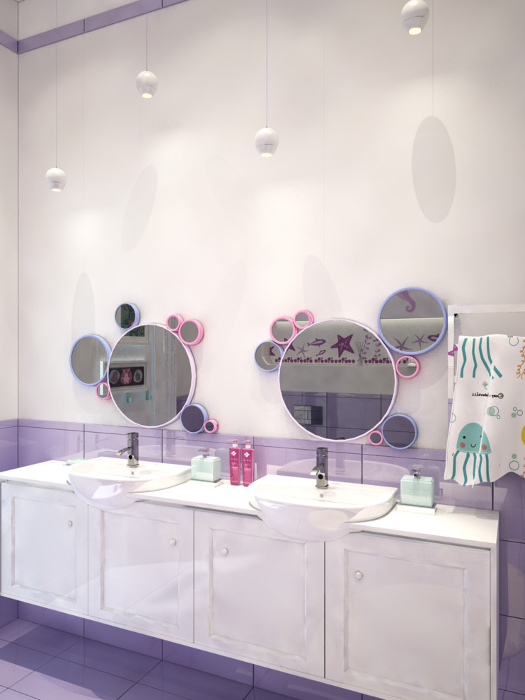 Интерьер двухэтажного загородного дома