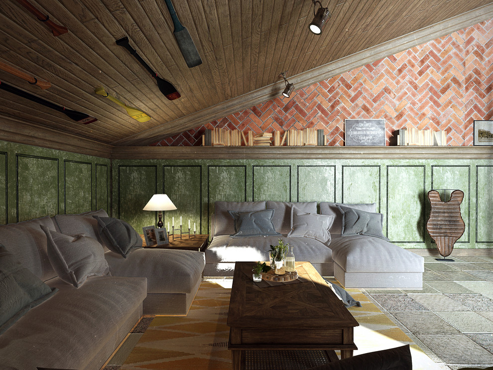 Загородный дом с печкой