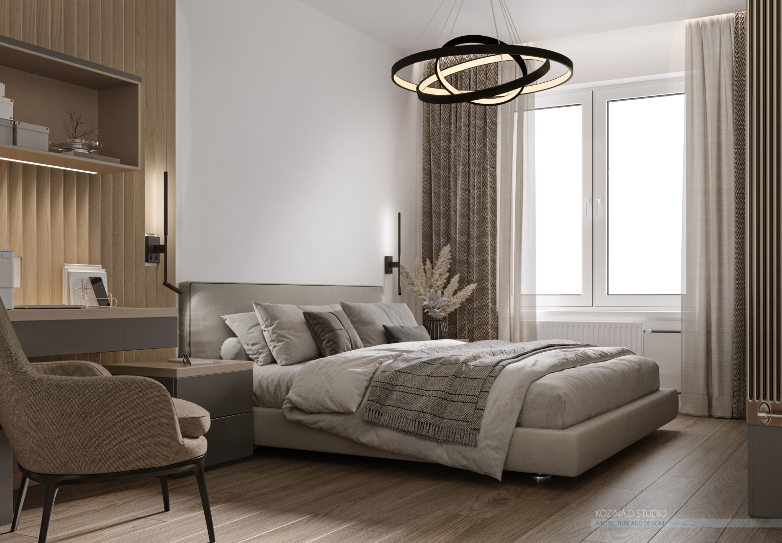 Проект трехкомнатной квариты (82 м²) в Санкт-Петербурге