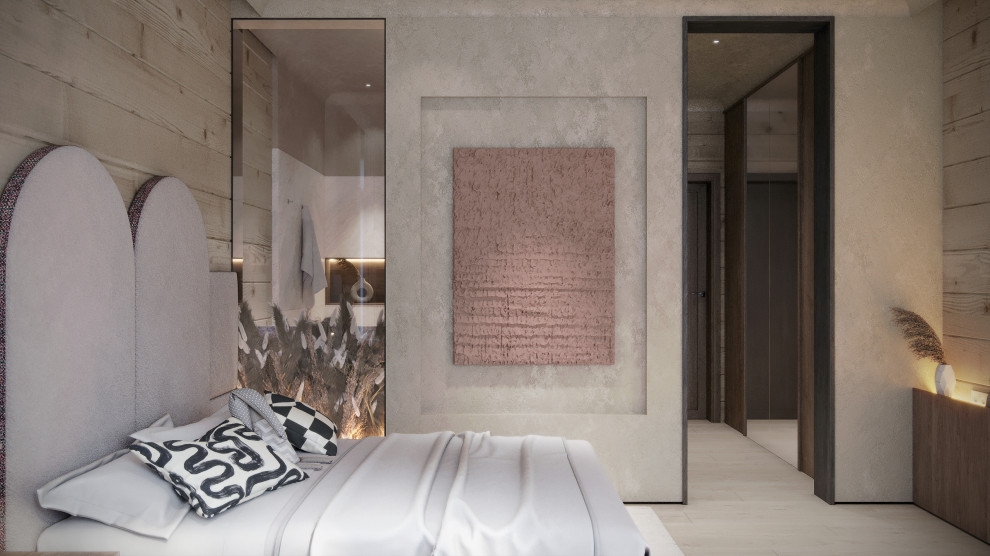 Интерьер подмосковного брусового дома компании Honka