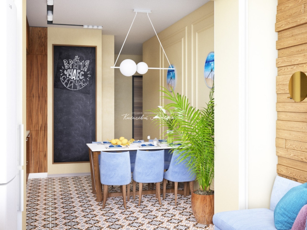 Современная квартира в Москве для молодой девушки