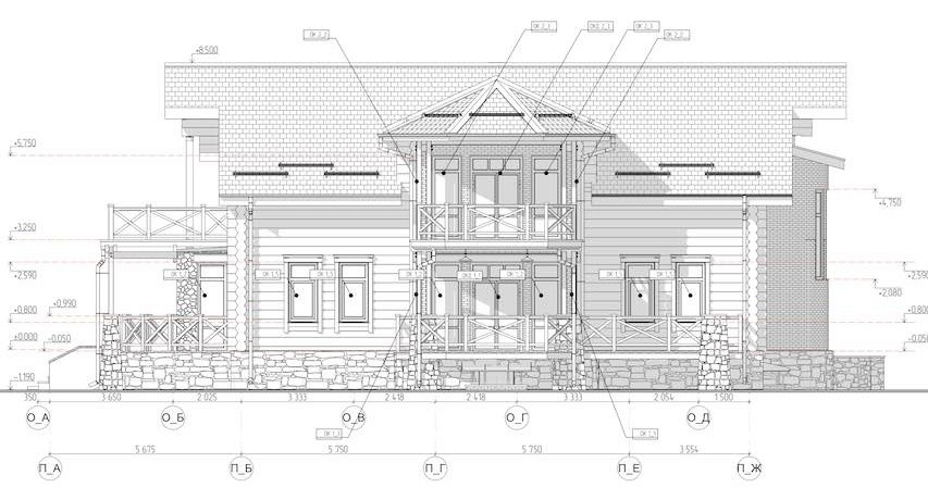 Экстерьер загородного дома в Ярославской области.