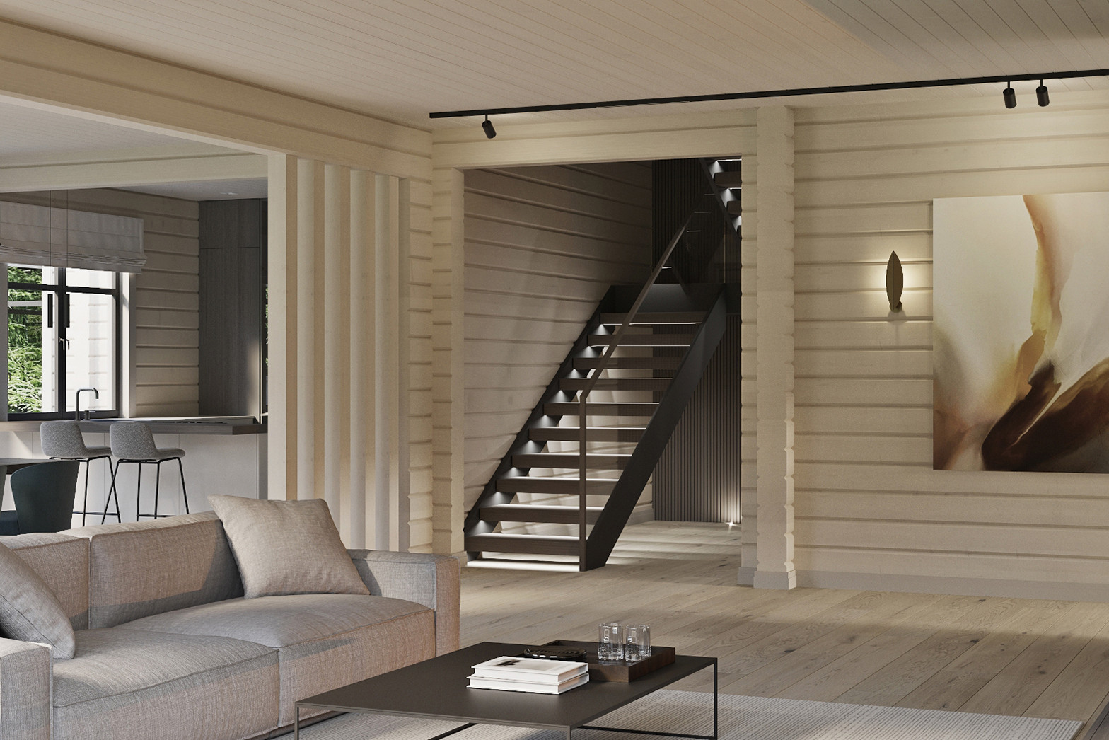 Интерьер загородного дома, 400 м2