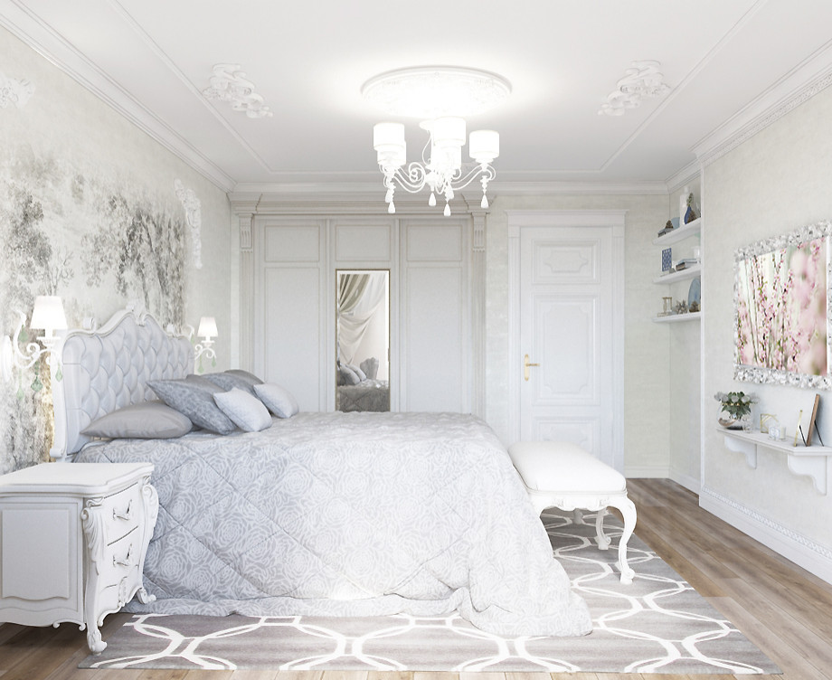 Дизайн интерьера СПАЛЬНИ в квартире ЖК университетский