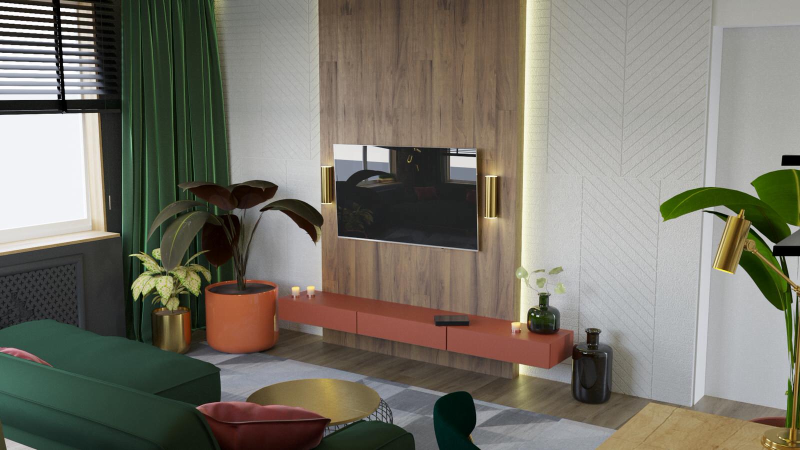 Обложка проекта: авторский лофт в гостинной