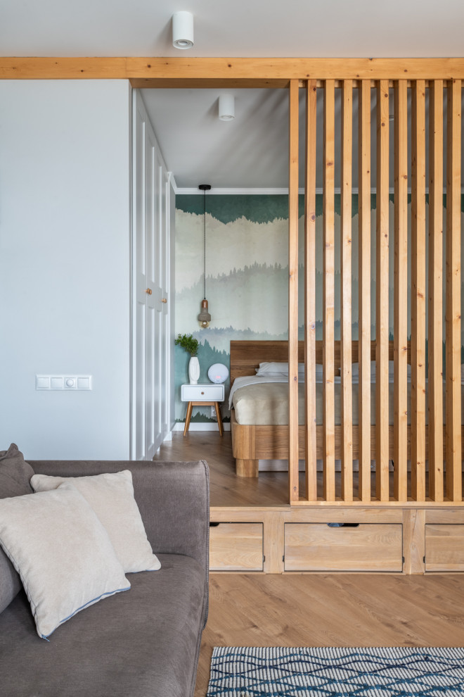 Интерьер квартиры-студии в ЖК Ньютон