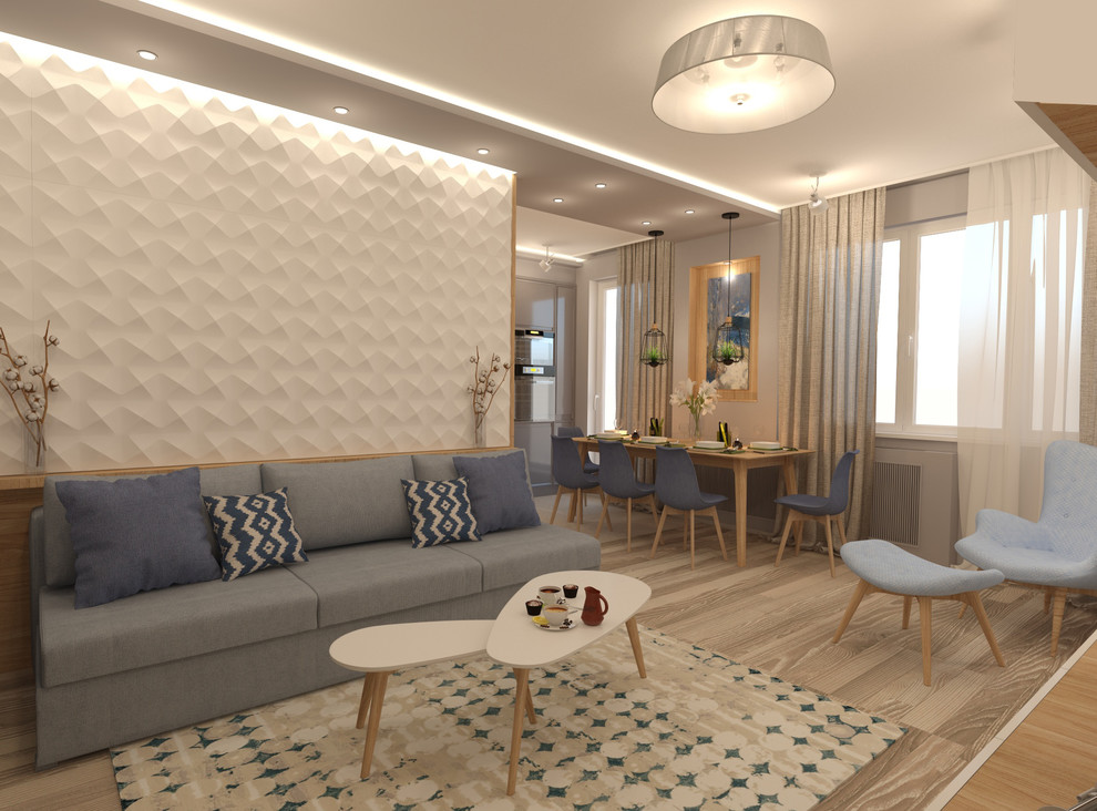 Уютная гостиная для большой семьи))