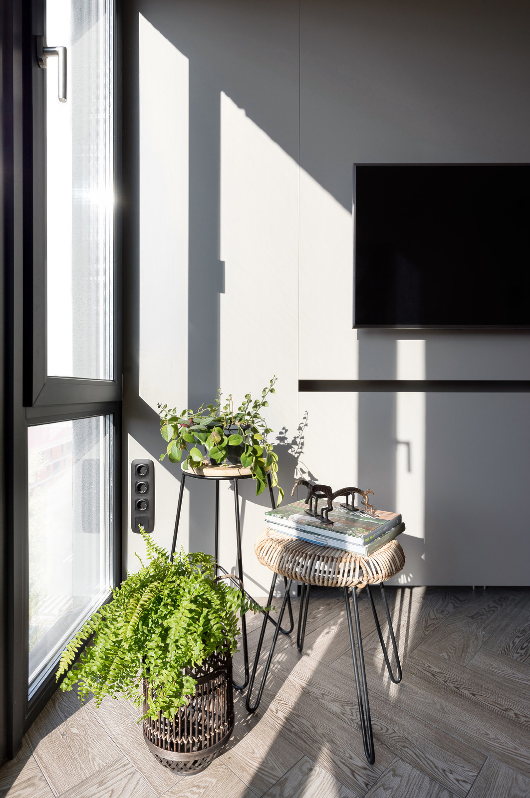 Houzz Украина: Небольшая квартира с насыщенными оттенками