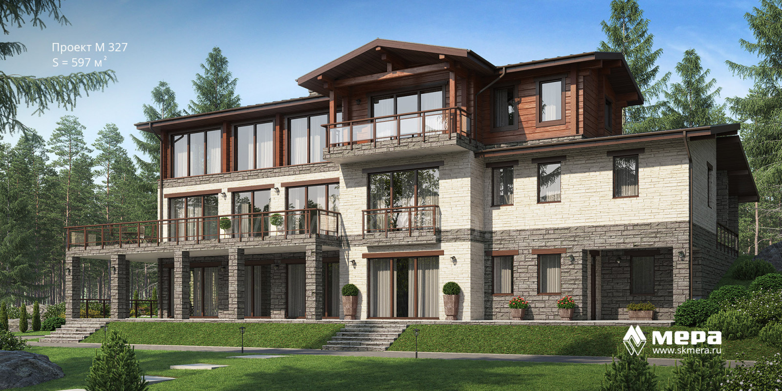 Проекты современных домов-шале