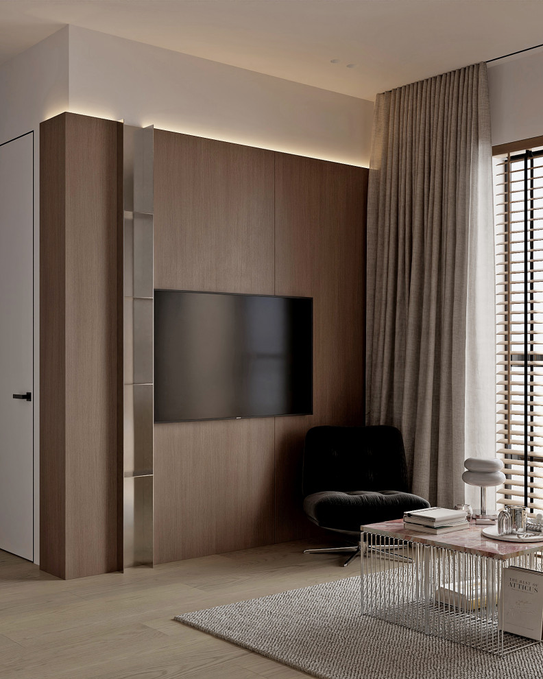 Квартира с розовым мрамором