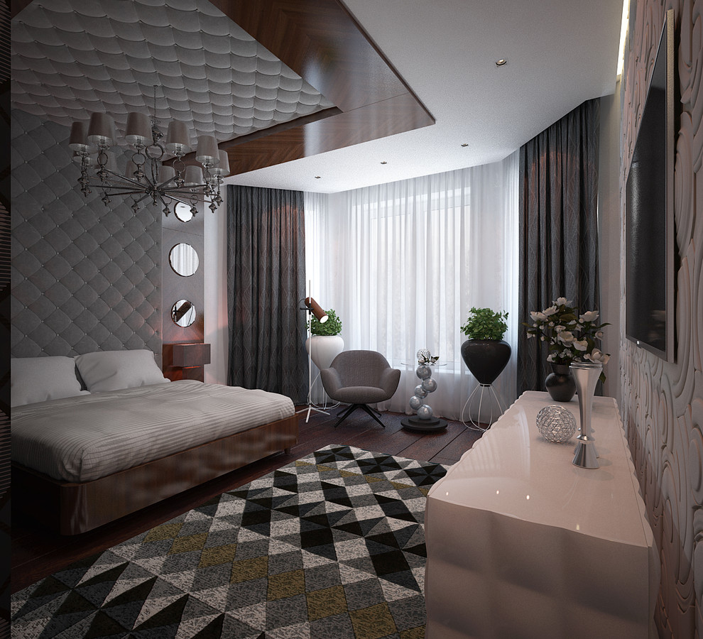 Загородный дом (280 кв.м.) для семьи с тремя детьми. Ар-деко + Современный стиль