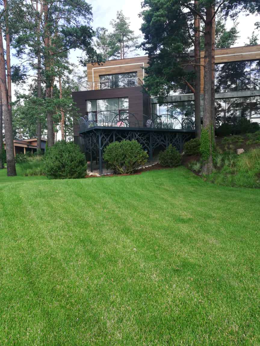 Террасы с дизайнерским решением системы ограждений